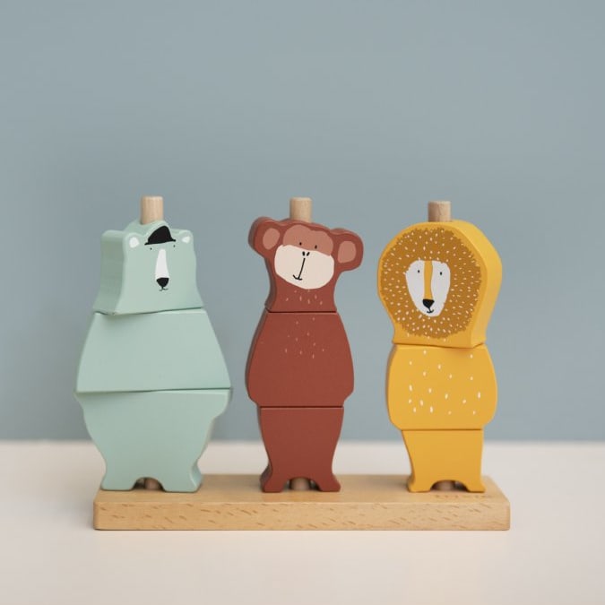Wooden Animal Puzzle Stacker