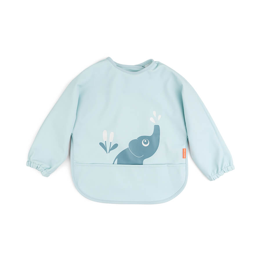 Sleeved pocket bib Elphee Blue