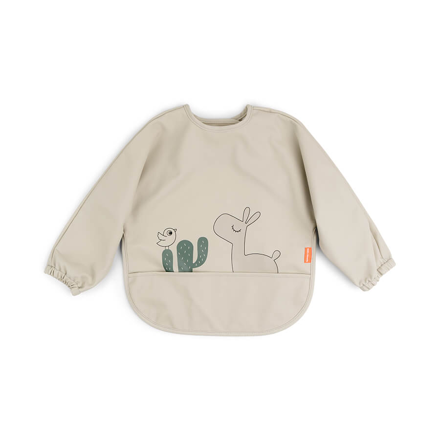 Sleeved pocket bib Lalee Sand