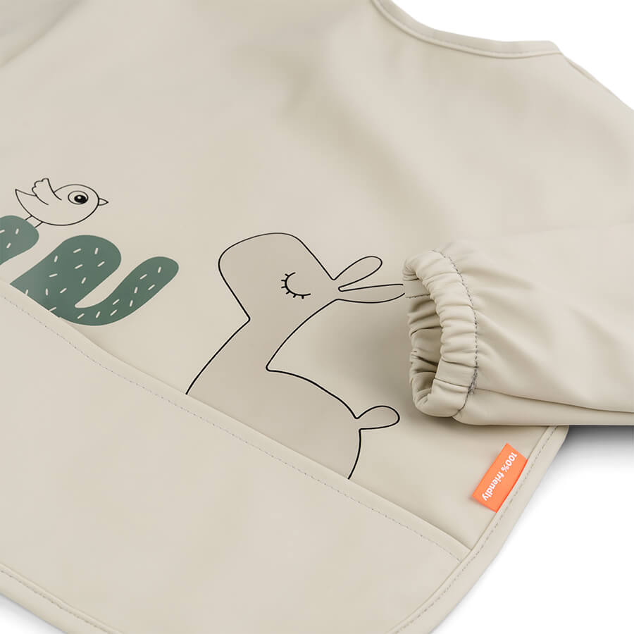 Sleeved pocket bib Lalee Sand