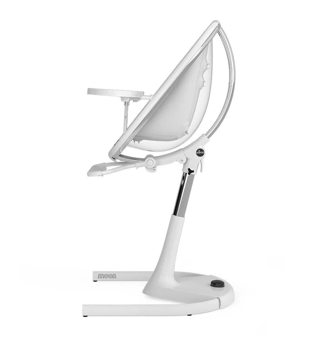 Mima Moon Highchair with Footrest - White