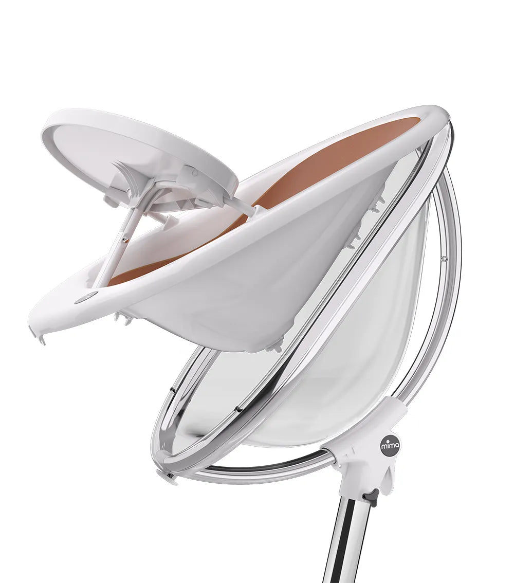 Mima Moon Highchair with Footrest - White
