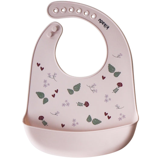 Silicone Bib Rabbit Rose