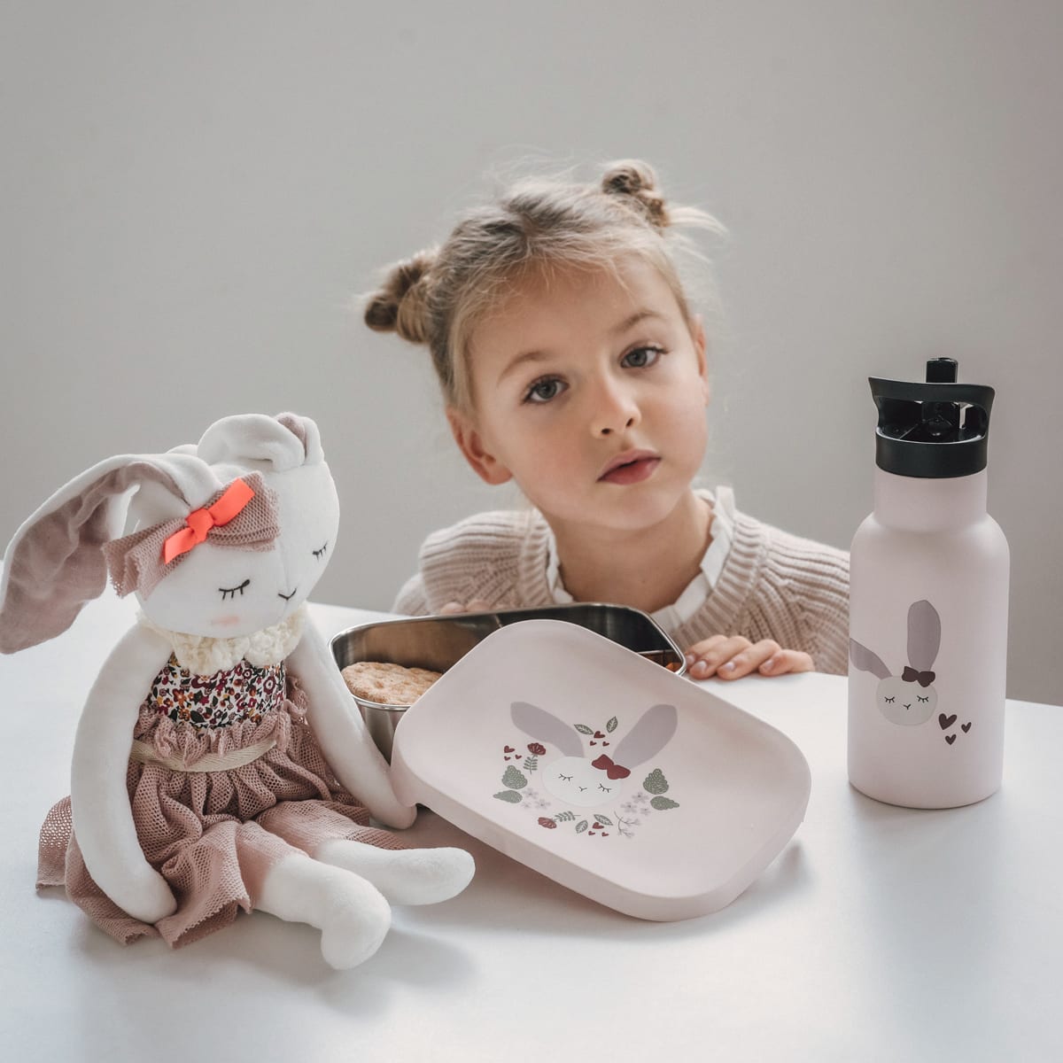 Lunch Box Rabbit Rose