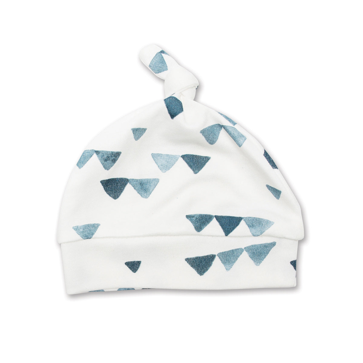 Lulujo - Hello World Set (Bamboo Hat + Swaddle Blanket) - Triangle Blue