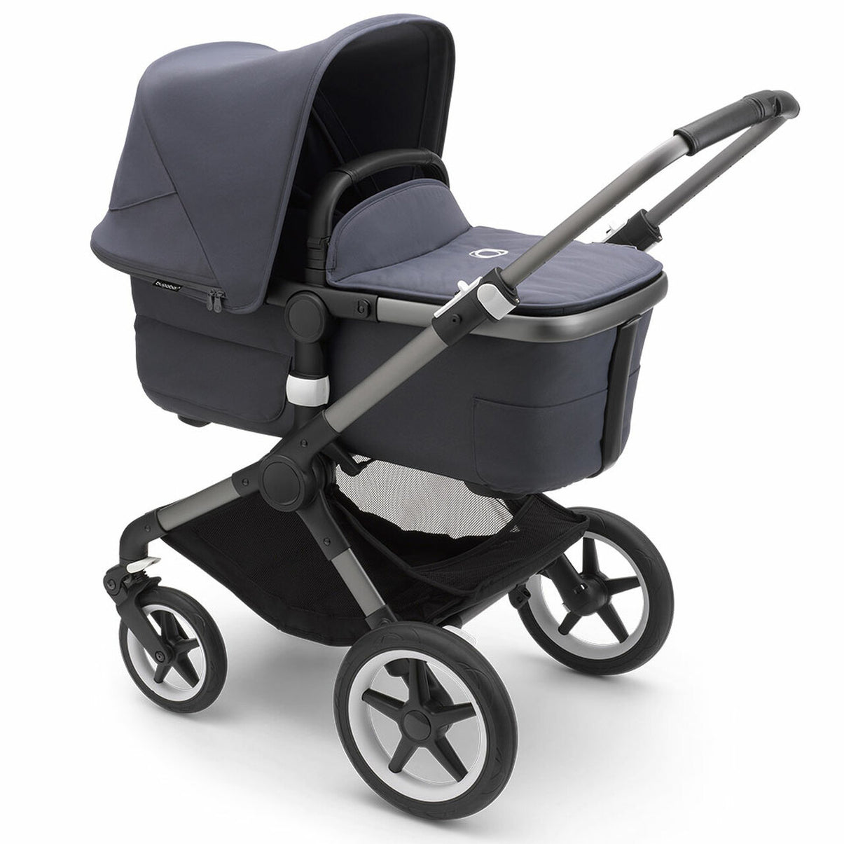 Bugaboo - Fox3 Complete Stroller in Graphite/Stormy Blue-Stormy Blue