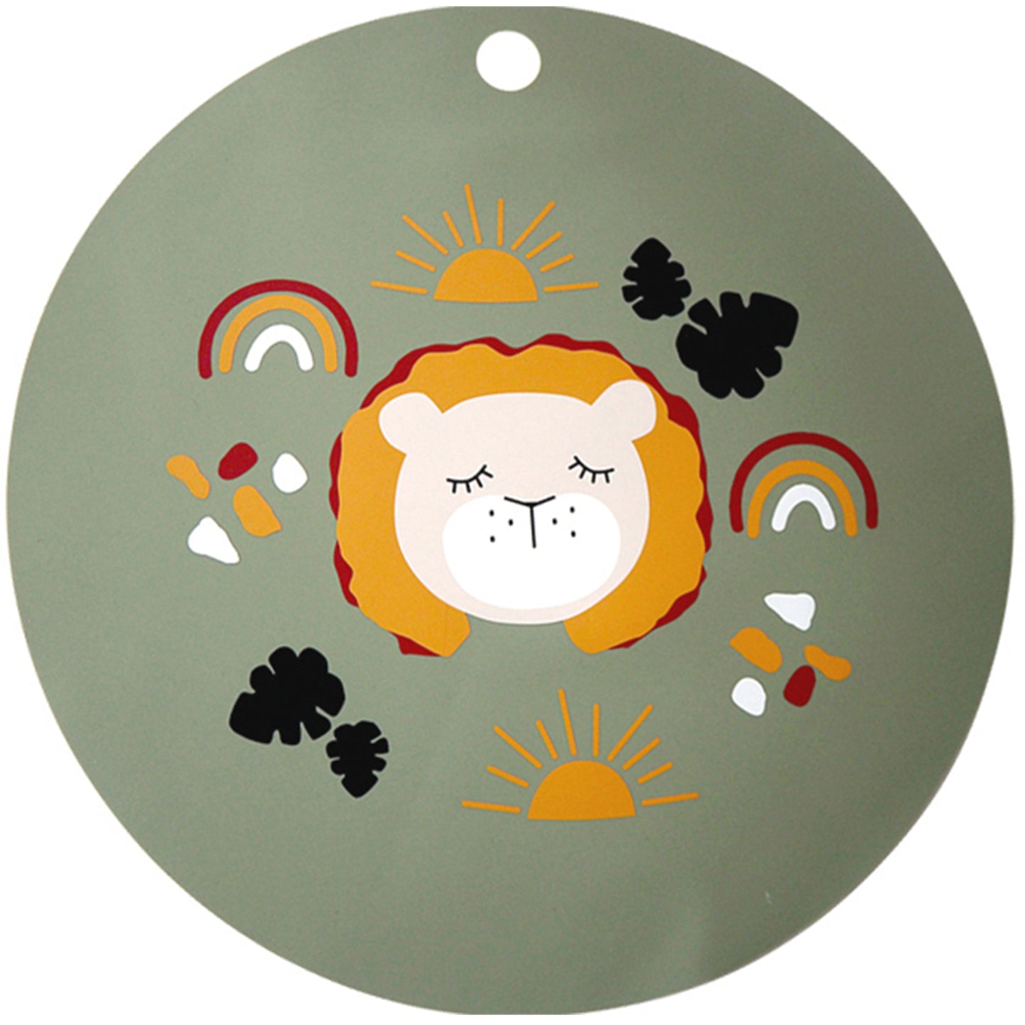 Silicone Placemat Lion Olive
