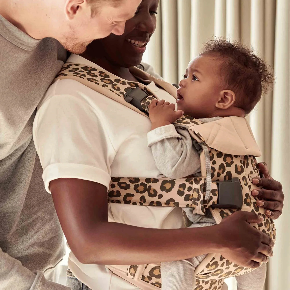 Baby Carrier One Air - Beige/Leopard, Cotton