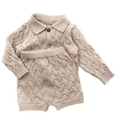 Dominique Vest and Shorts set - Beige