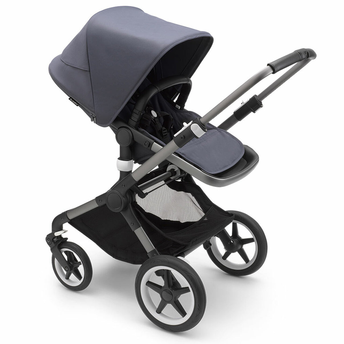 Bugaboo - Fox3 Complete Stroller in Graphite/Stormy Blue-Stormy Blue