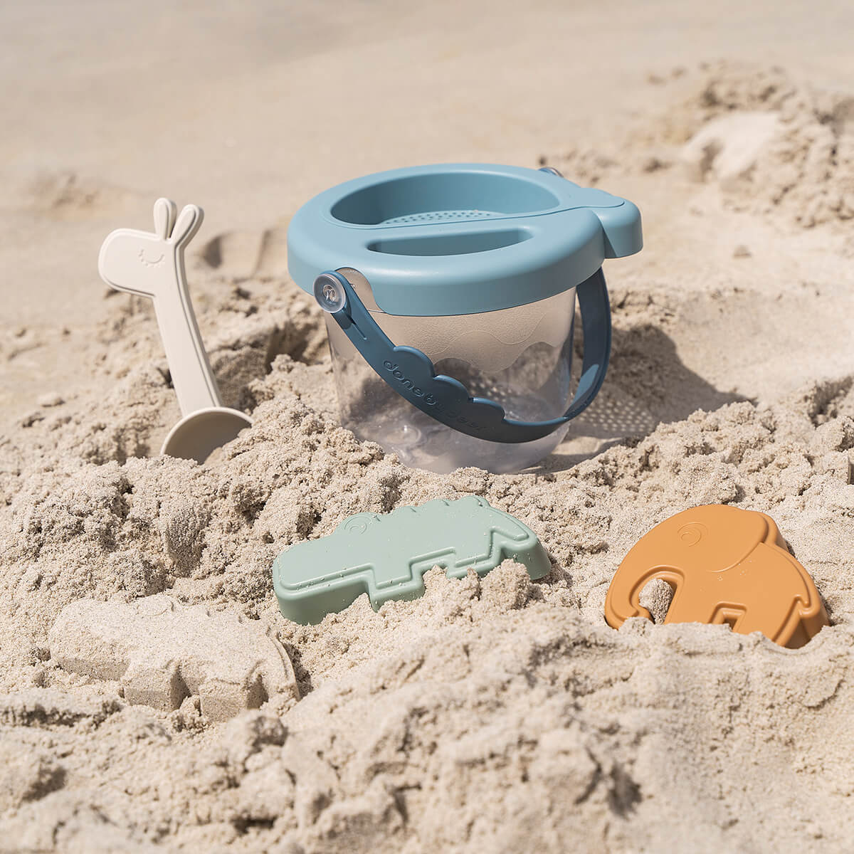 Sand play set 5 pcs Deer friends Blue