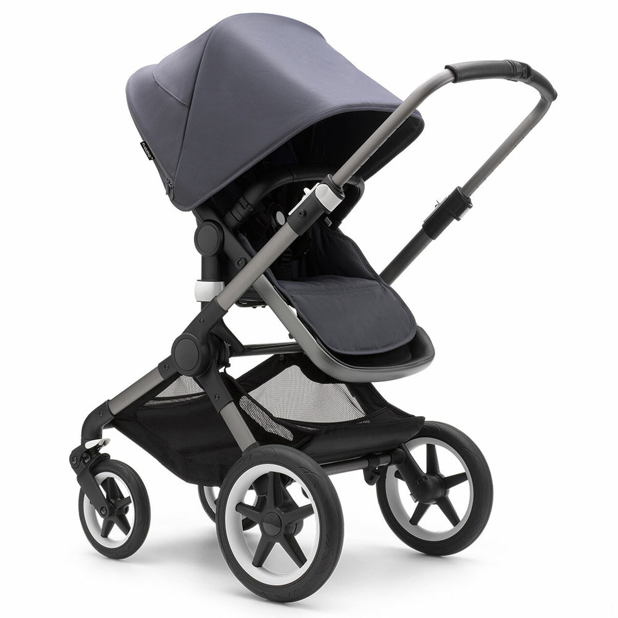 Bugaboo - Fox3 Complete Stroller in Graphite/Stormy Blue-Stormy Blue