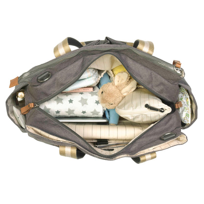 Travel Shoulder Diaper Bag - Grey