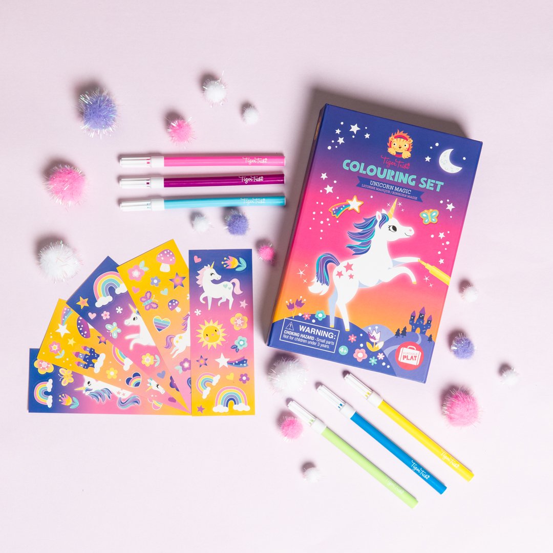 Tiger Tribe - Colouring Set - Unicorn Magic