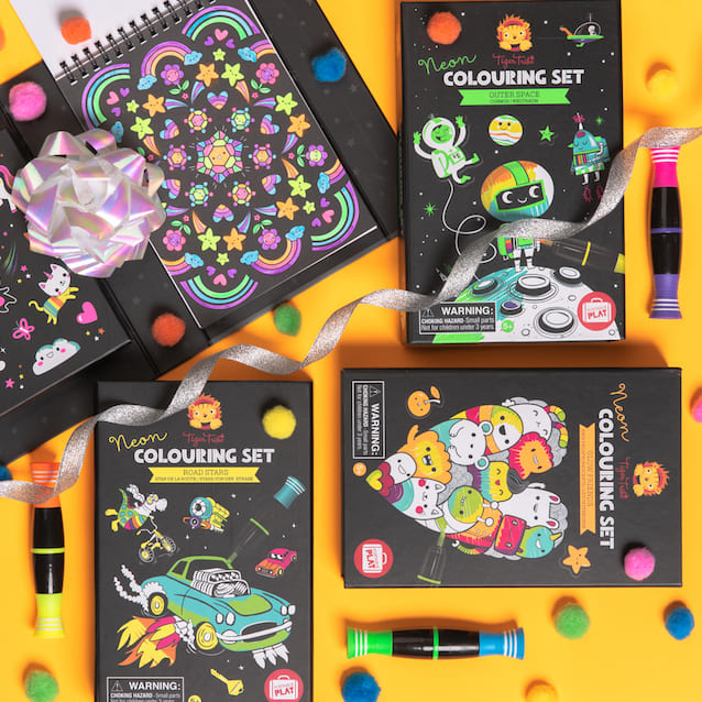 Tiger Tribe - Neon Colouring Set - Glow Friends
