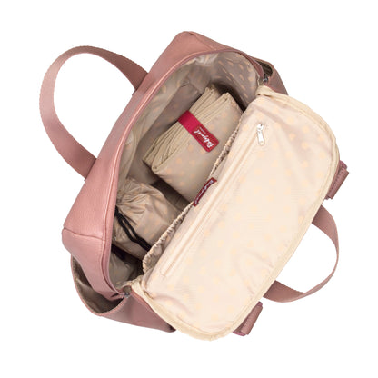 Robyn Convertible Diaper Bag Vegan Leather  - Dusty Pink
