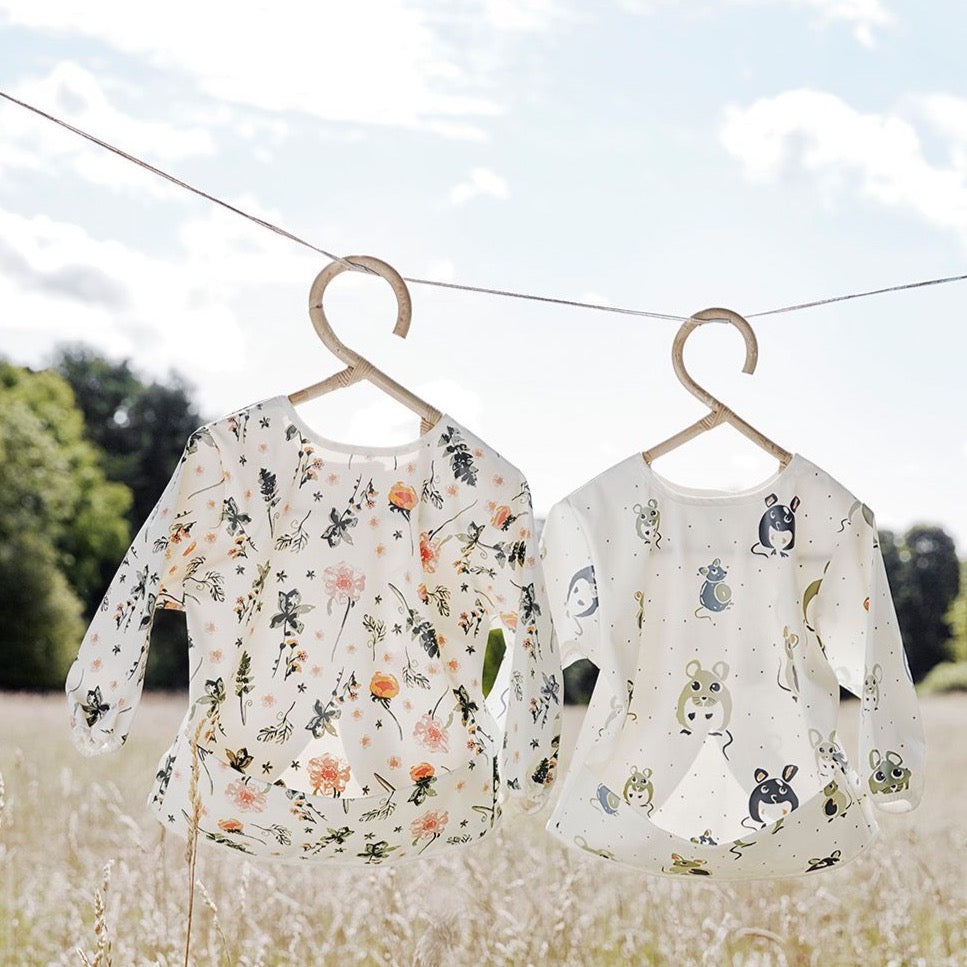 Elodie Details -  Longsleeved Baby Bib - Forest Mouse