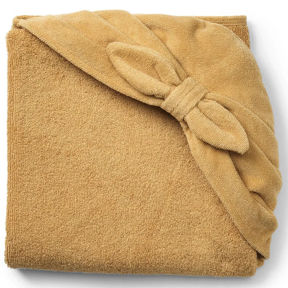 Hooded Towel - Gold Bow