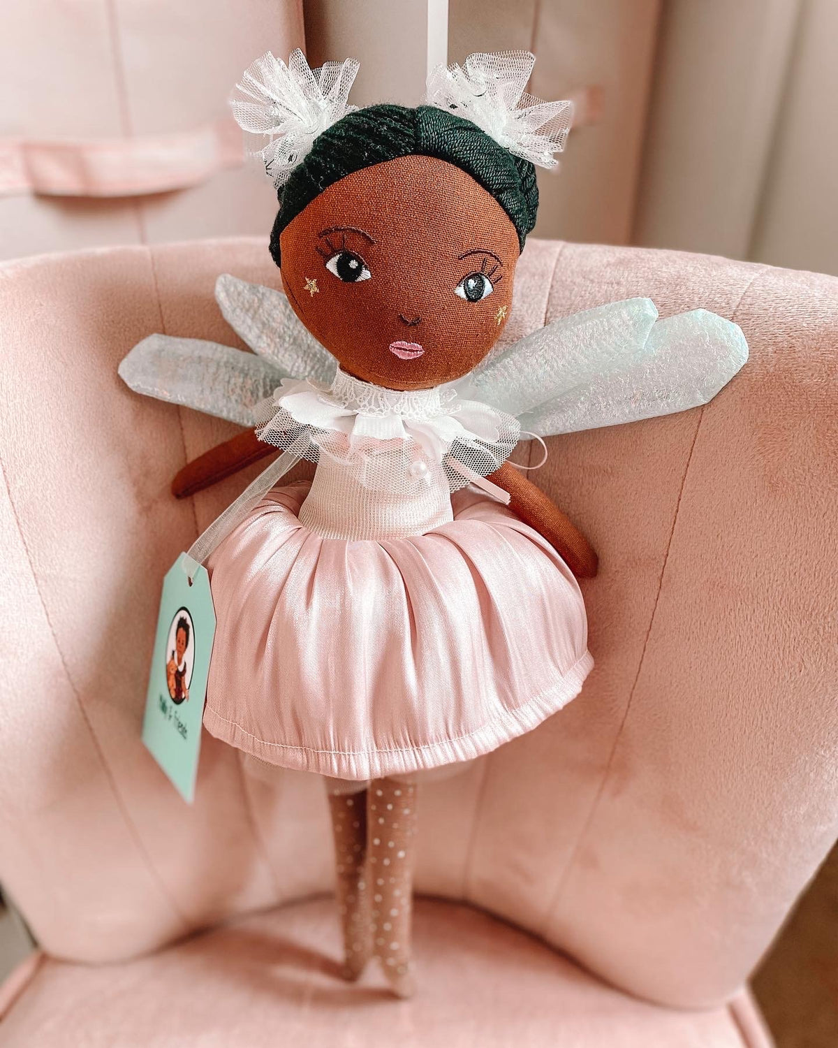 Philly Fairy Soft Doll - Handmade doll Linen (39cm)