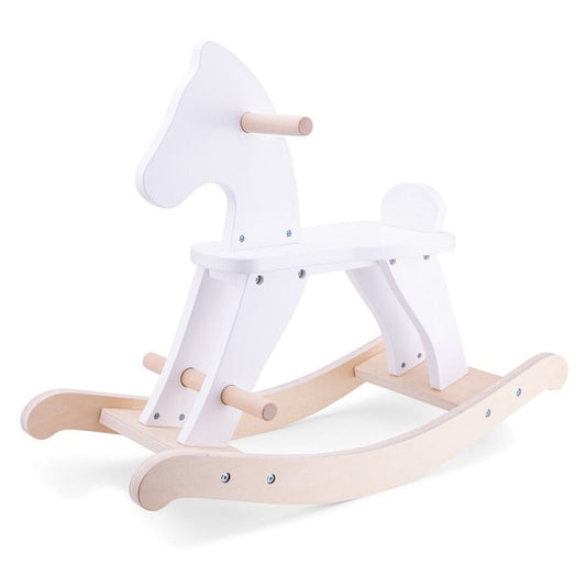 Wooden Rocking Horse - White