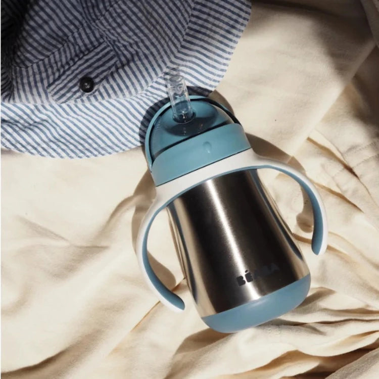 Stainless Steel Straw Cup - Windy Blue