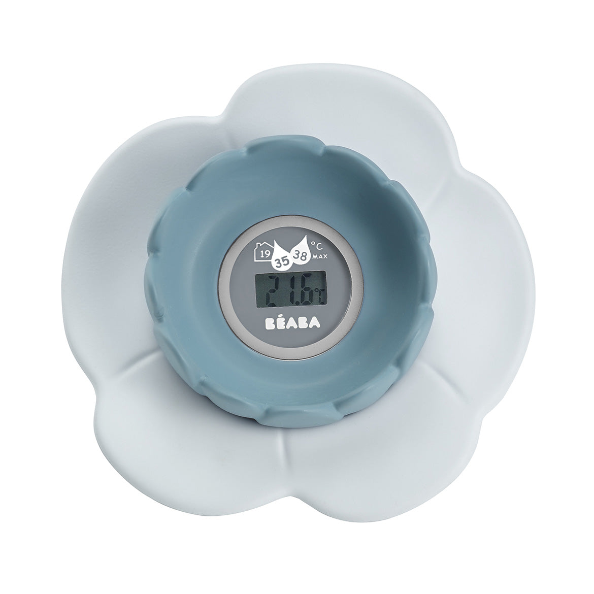 Lotus Multi-Functional Bath Thermometer - Colour: Green/Blue & Old Pink