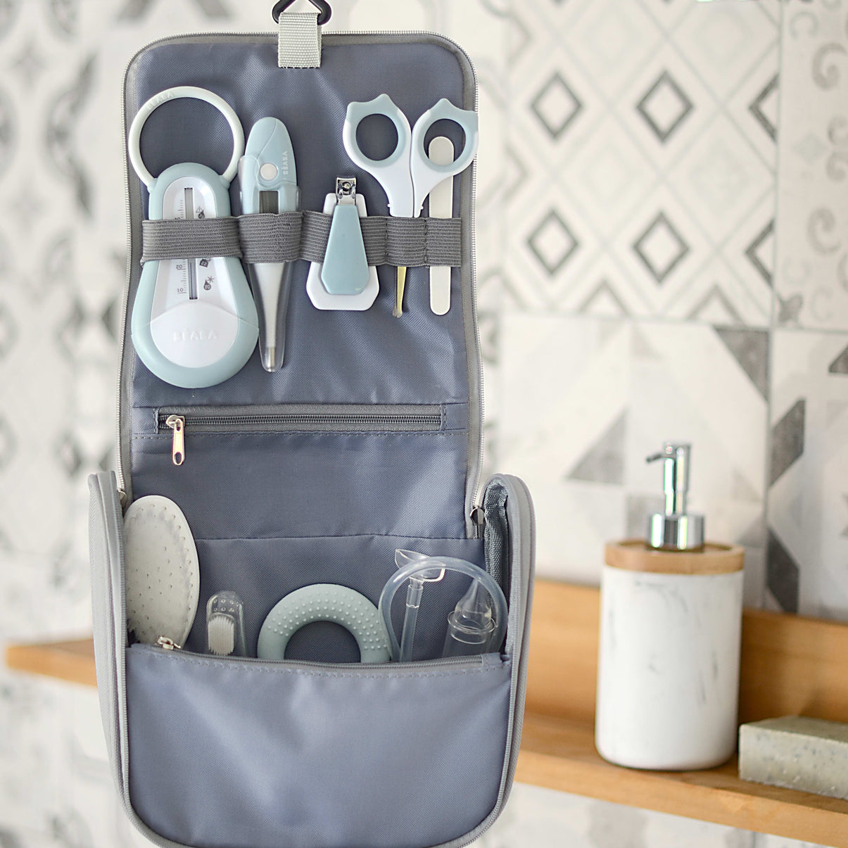 Beaba Toiletry Bag - Green Blue