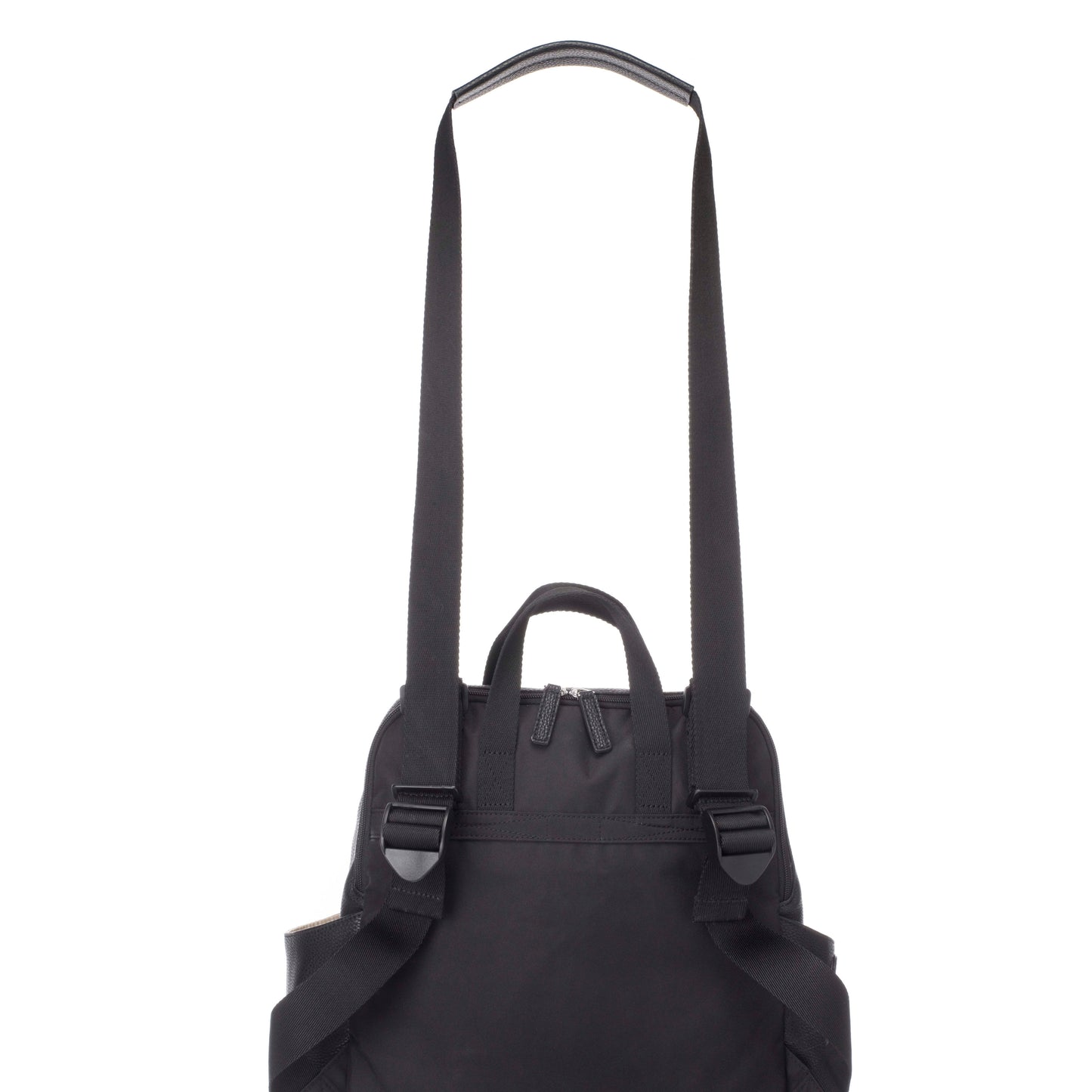 Robyn Convertible Diaper Bag Vegan Leather  - Black