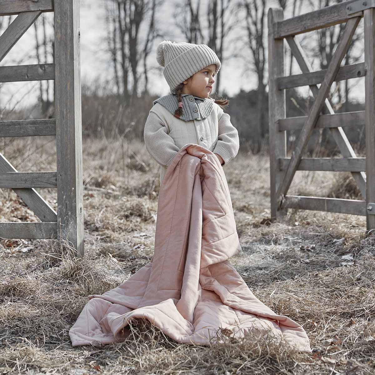 Quilted Blanket - Blushing Pink