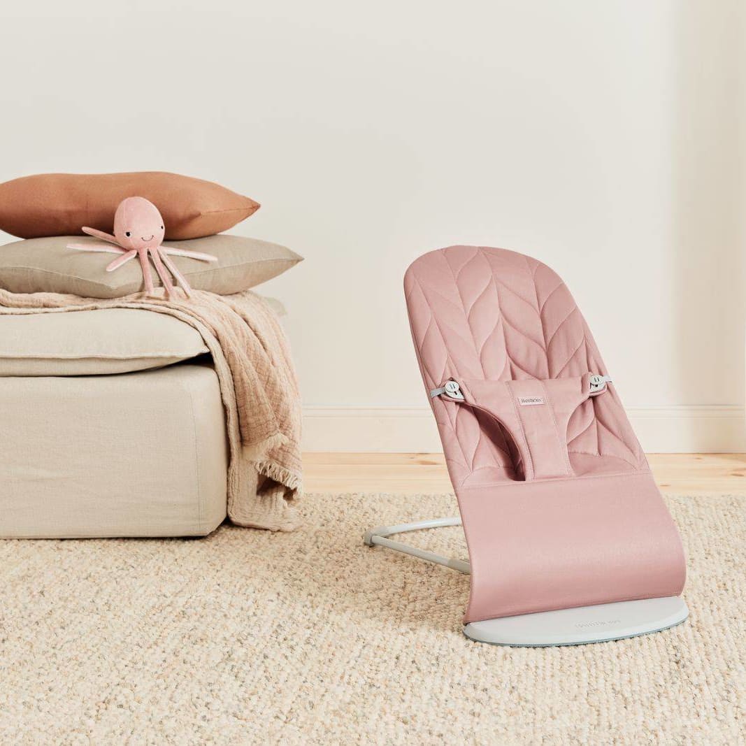 Bouncer Bliss - Cotton, Petal Quilt - Dusty Pink
