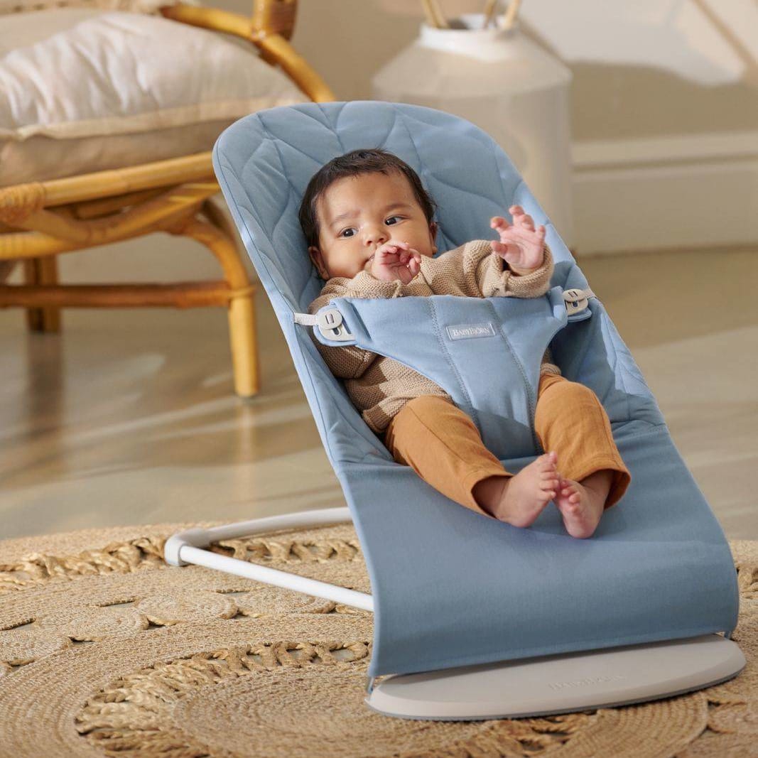 Bouncer Bliss - Cotton, Petal Quilt - Blue