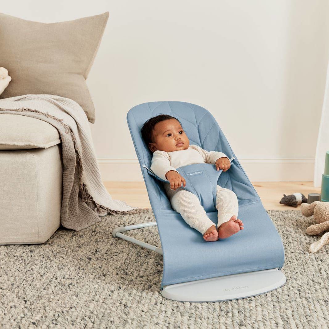 Bouncer Bliss - Cotton, Petal Quilt - Blue