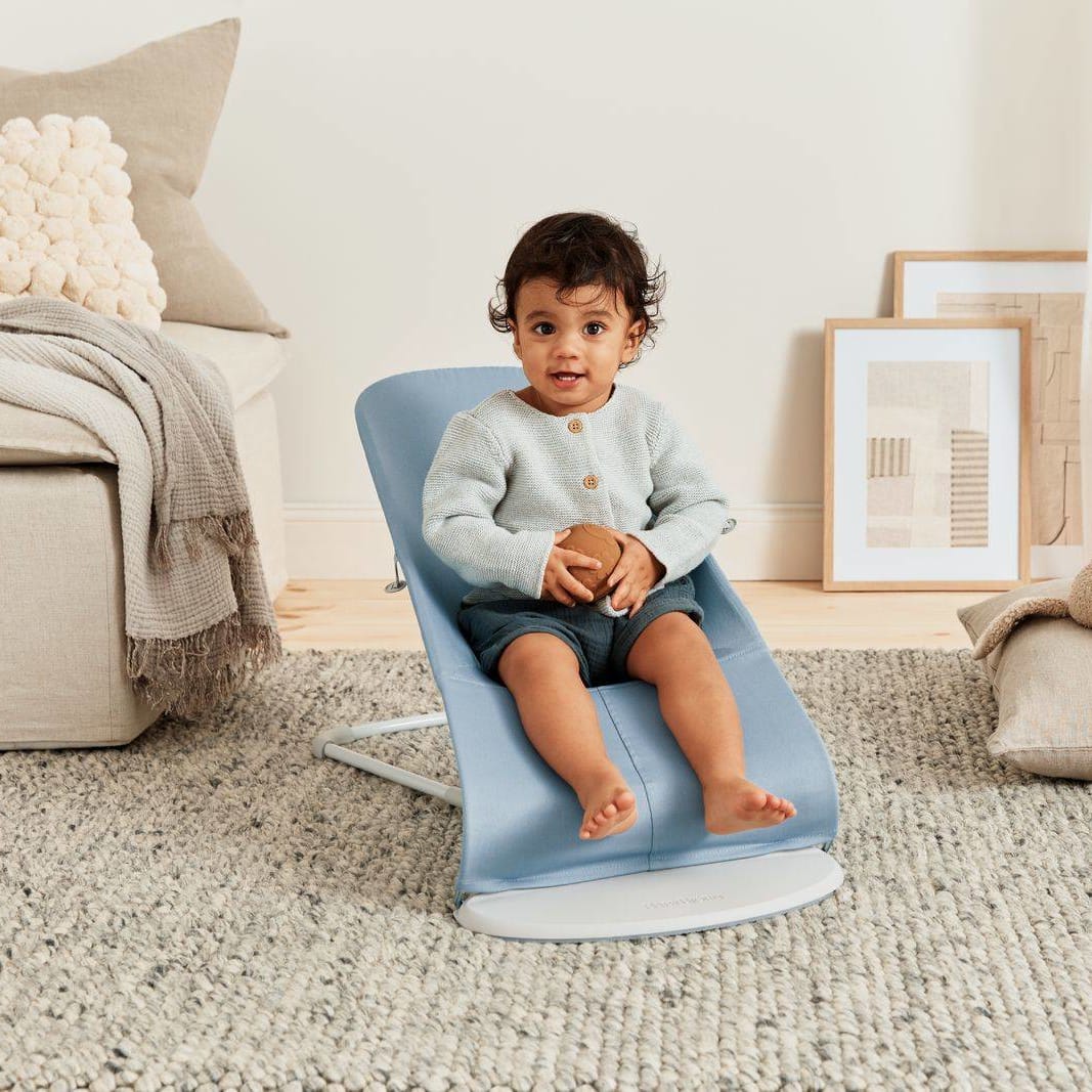 Bouncer Bliss - Cotton, Petal Quilt - Blue