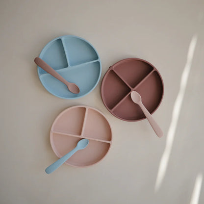 Mushie Baby Spoon -Available Color: Ivory & Powder Blue 