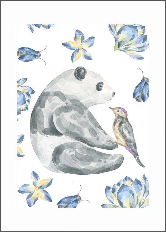Wall art - Whimsical Blue Word