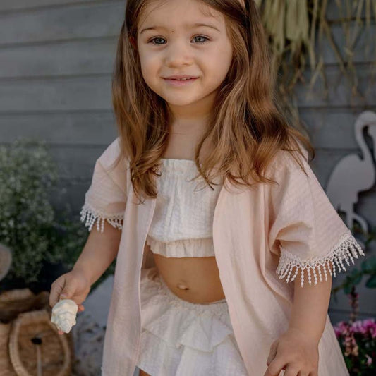 Cassidy Top+Bloomers - Ecru