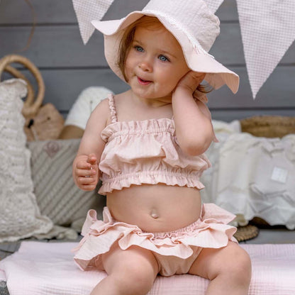 Cassidy Top+Bloomers - Apricot