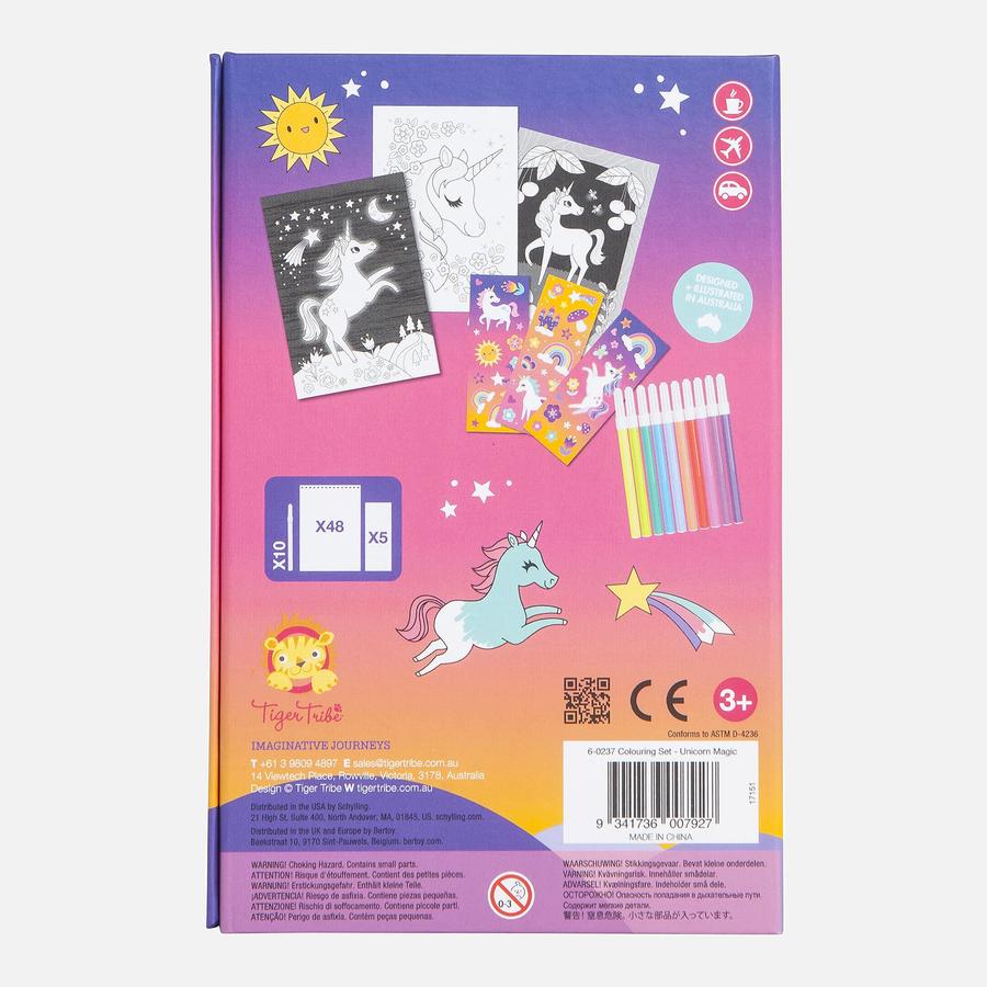 Tiger Tribe - Colouring Set - Unicorn Magic