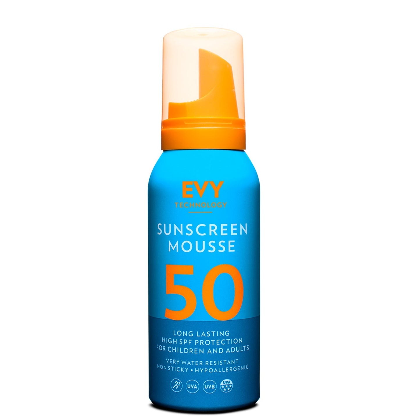 EVY Technology sunscreen mousse SPF 50