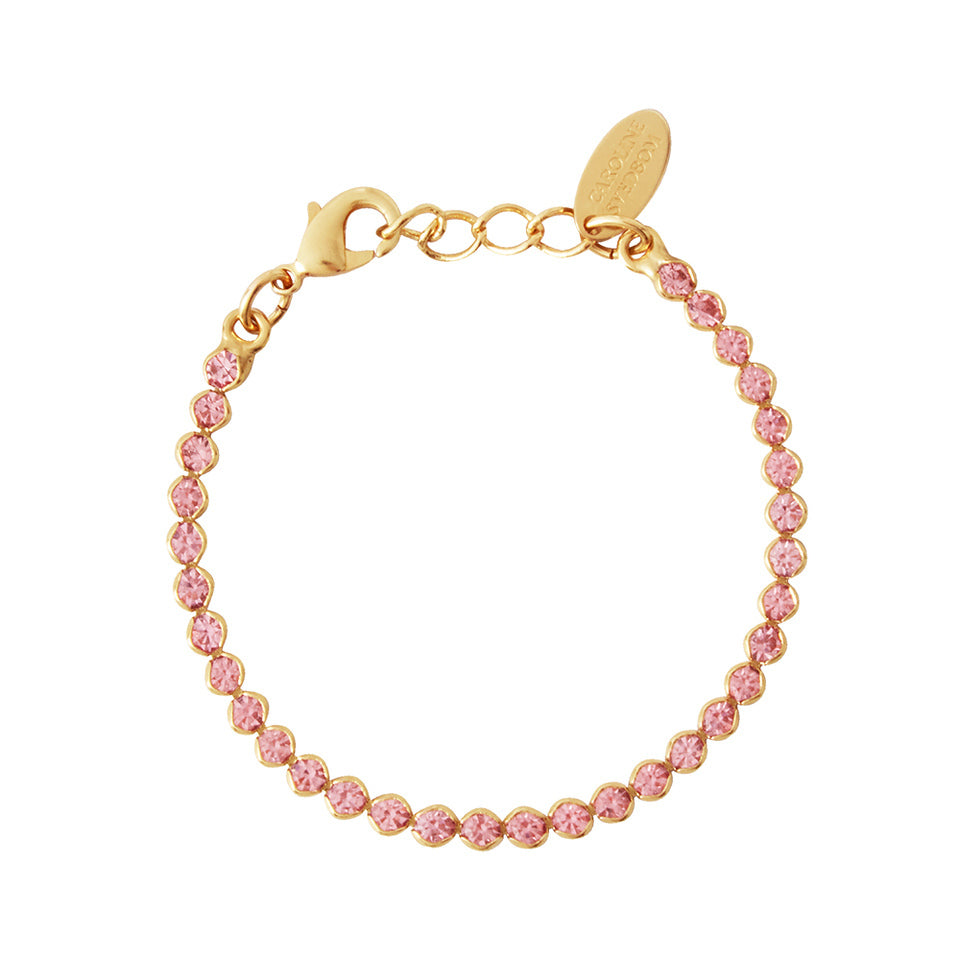 Girls Siri Tennis Bracelet - Light Rose