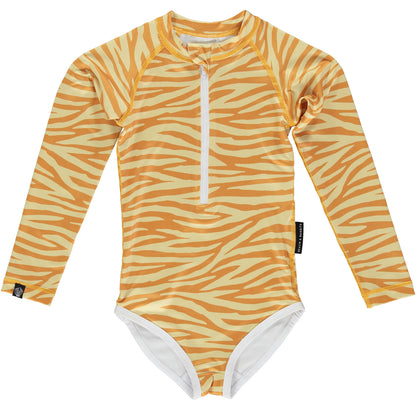 Golden Tiger Swimsuit  Long Sleeve