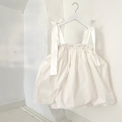 Silk Strap Dress - White