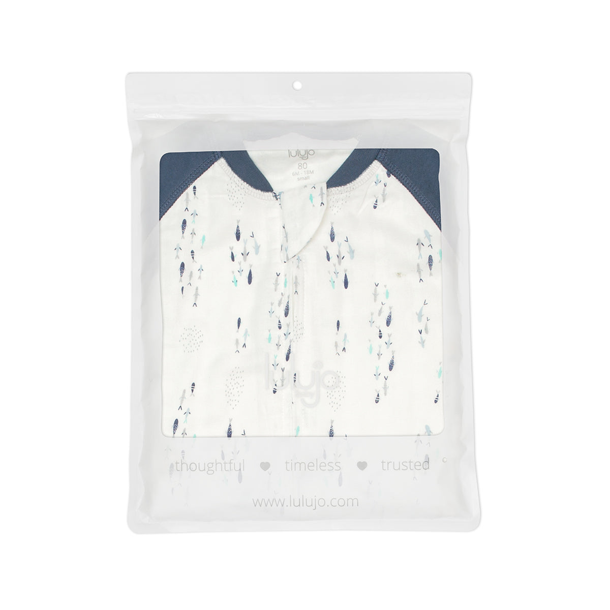 Lulujo - SLEEPSUIT - FISH - SIZE S (6-18Months)
