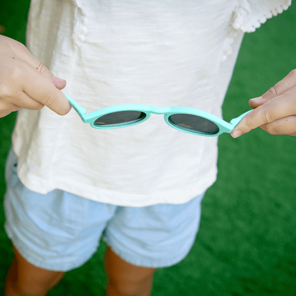 Little Sol+ - Flexible Sunglasses - Aqua + Case