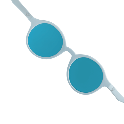 Cleo - Baby Blue Mirrored Kids Sunglasses