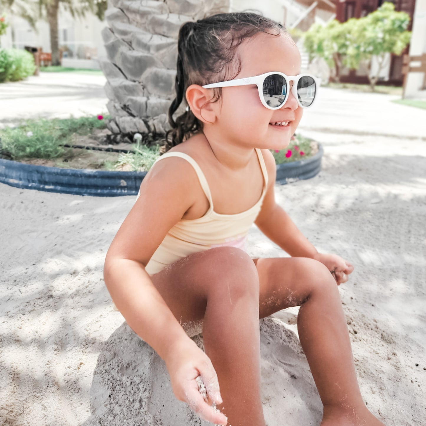 Sydney - Coconut Milk Kids Sunglasses