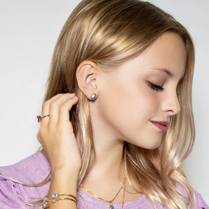 Girls Petite Drop Earrings - Aurora