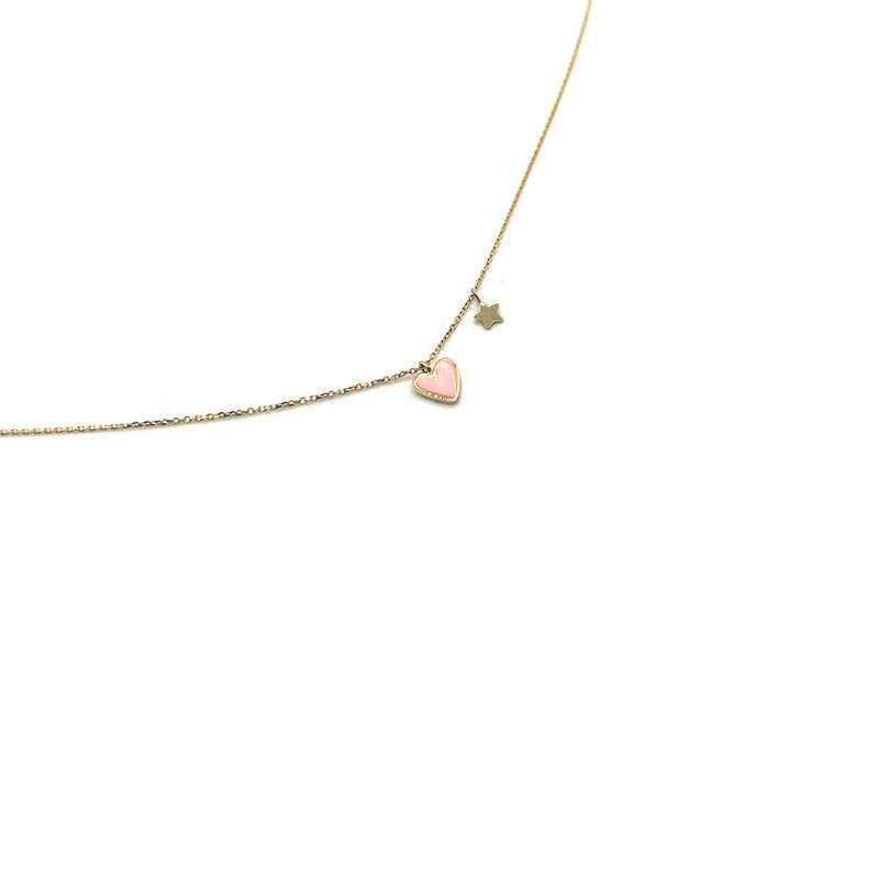 Necklace Lollipop Heart 18k Gold