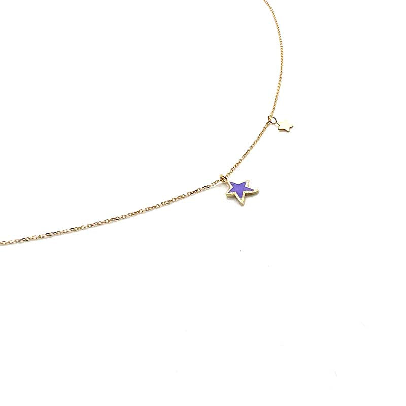 Necklace Lollipop Star 18k Gold