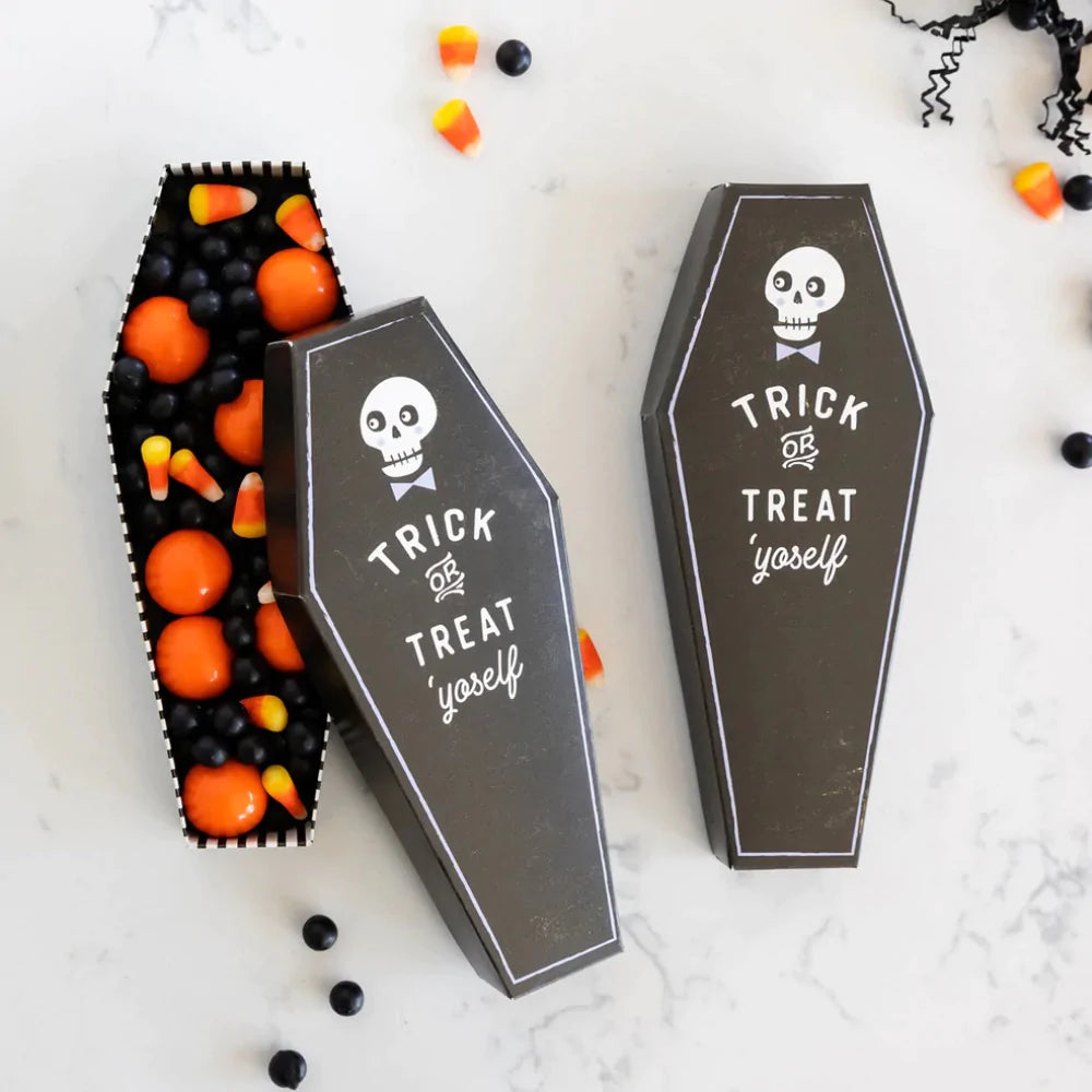 Coffin Shaped Treat Boxes Set of 12